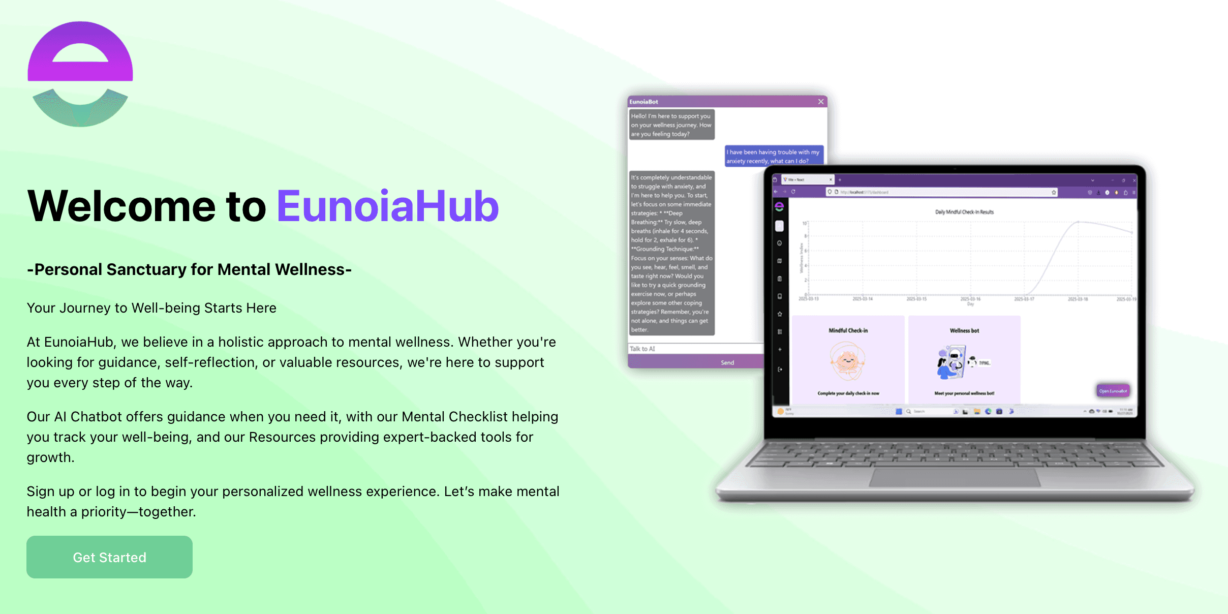 EunoiaHub project screenshot