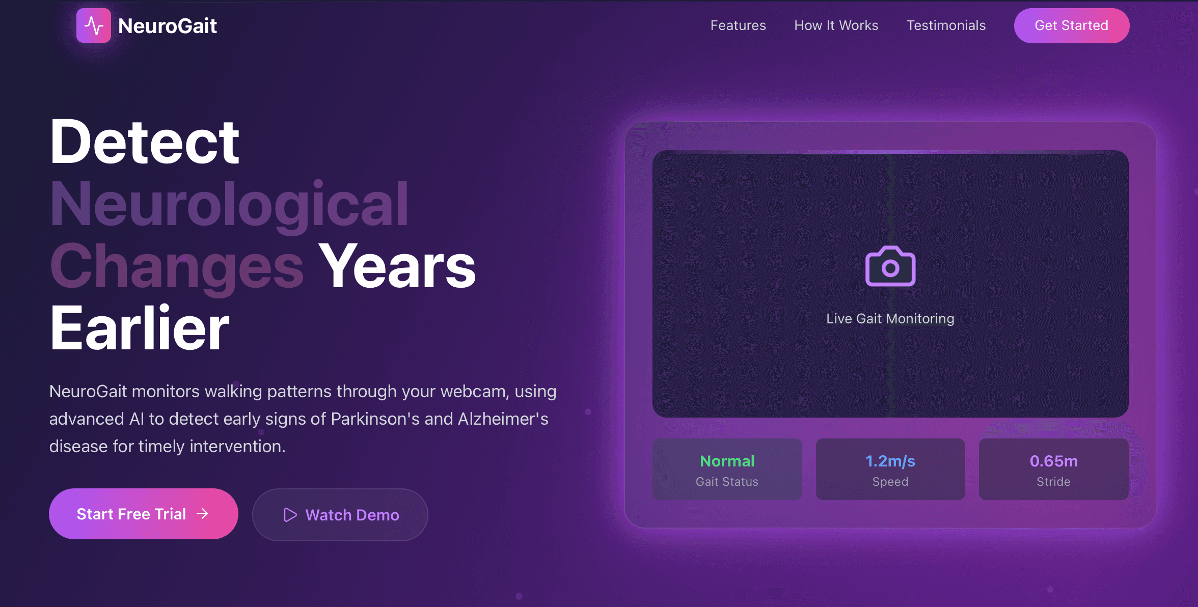 NeuroGait project screenshot